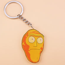 Load image into Gallery viewer, Cute Anime Cartoon Rick And Morty Keychain Acrylic Key Chain Women and Men Kids Key Ring Gift Porte Clef