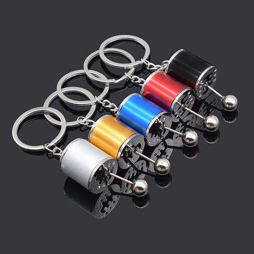Car Gear Box Keychain for Men Women Imitation 6 Speed Manual Car-styling keyring Gear Knob Shift Gearbox Stick Gift Souvenir Hot